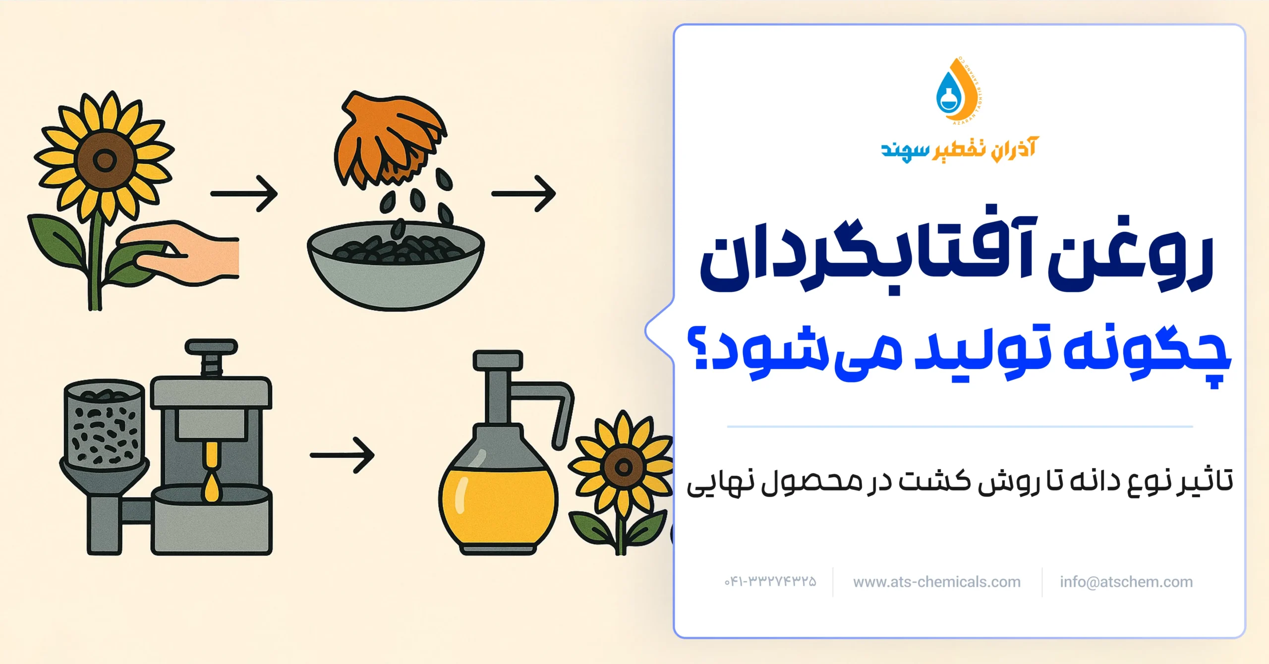 روش تولید روغن آفتابگردان